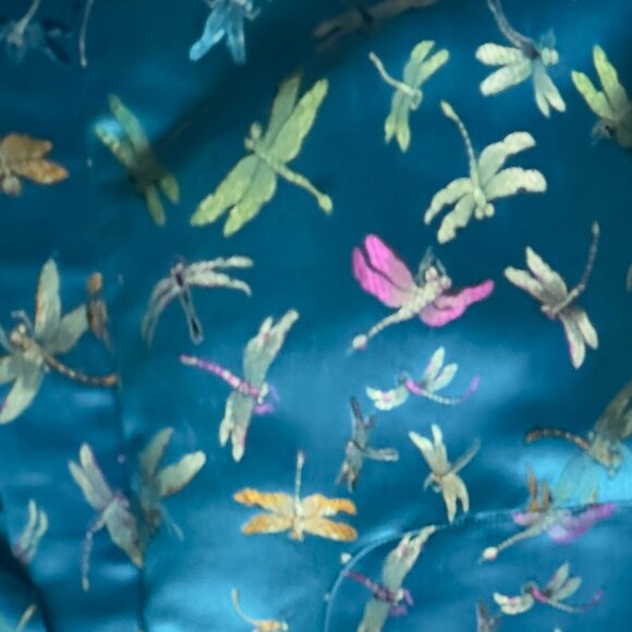 ✨ Turquoise Dragonfly Kimono – XL – Belted, Pockets, Stunning Detail ✨ - Picture 8 of 8